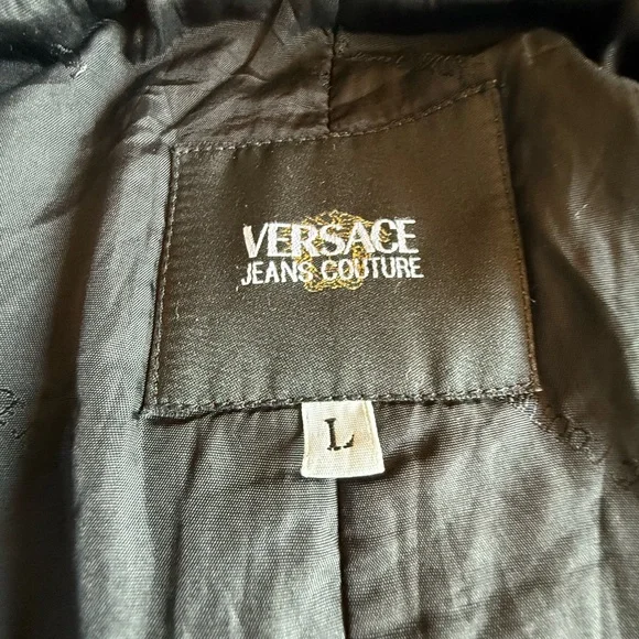 Versace Jeans Collection Charcoal Trench Coat